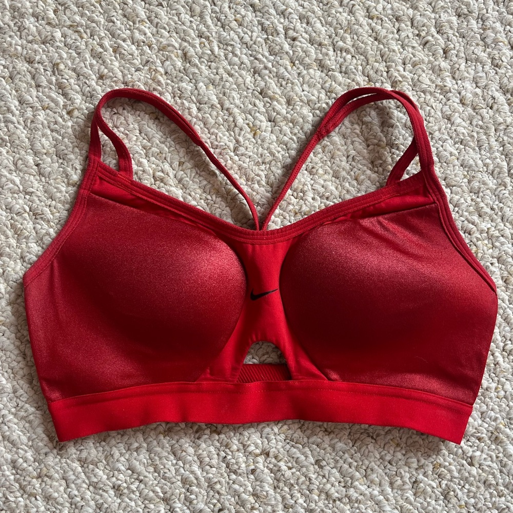NIKE Red Sports Bra SIZE MEDIUM
